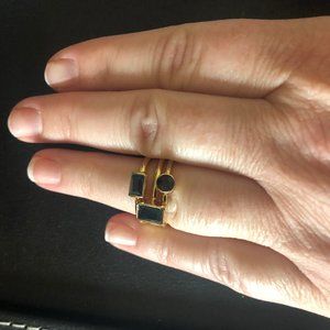 Sapphire and Gold Stack Rings Brooks Brothers